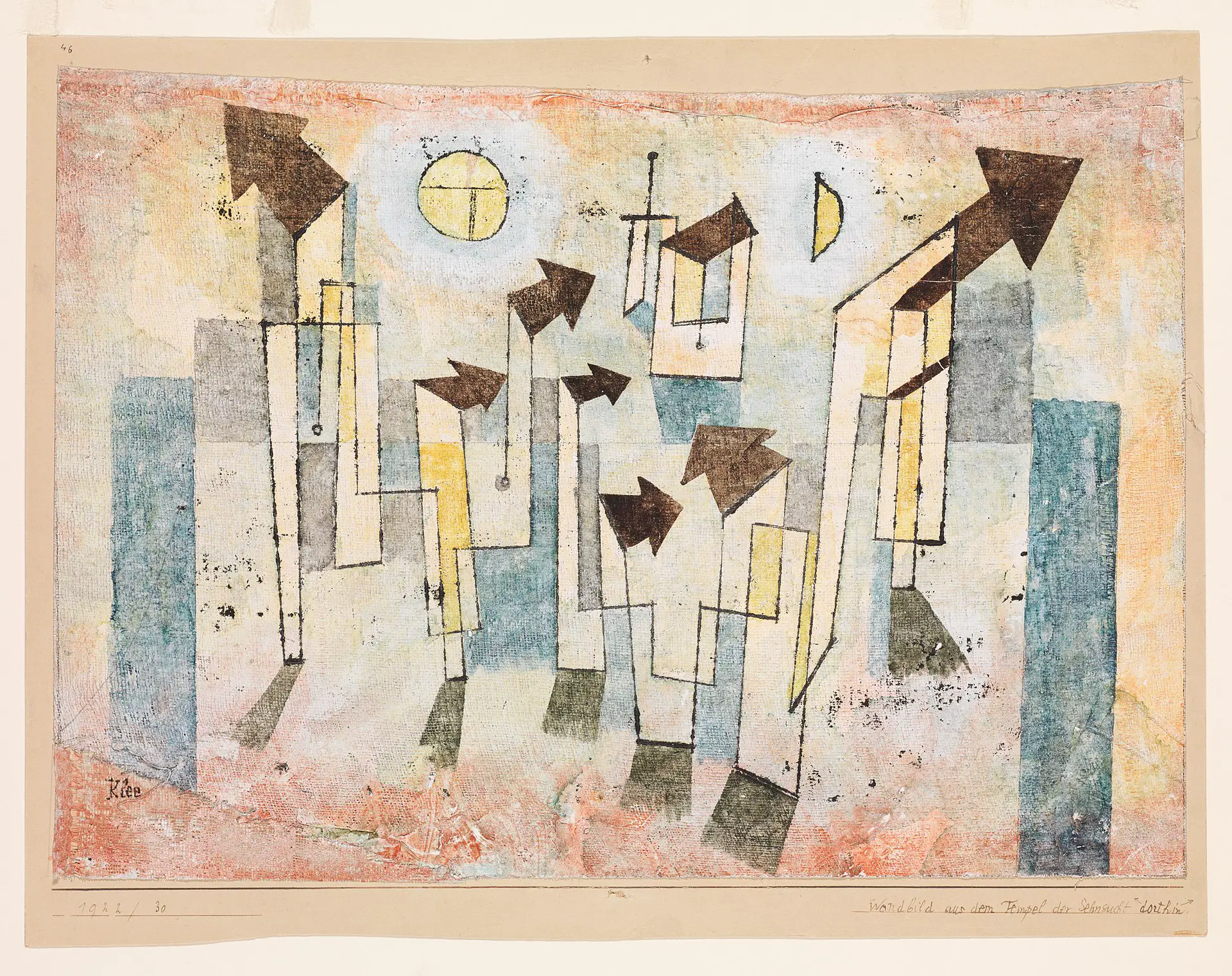 Mural from the Temple of Longing Thither Paul Klee
